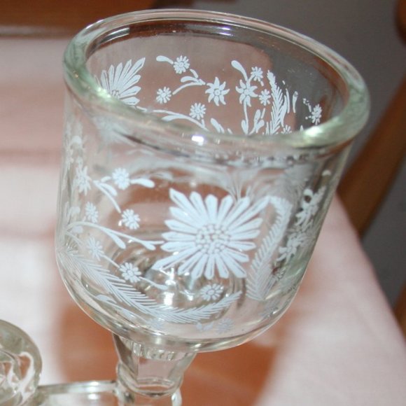 Reduced! 3 LIGHT CANDLESTICK - Cosmos Clear by Jeannette (6pcs) - Picture 9 of 9